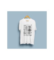 Oversize Cofffee Menu Tasarım Unisex T-shirt