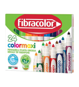 Fibracolor Colormaxi Jumbo Keçeli Kalem 24 Renk 