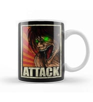 Eren Jaeger Attack Kupa Bardak Porselen