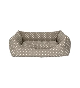 Pet Comfort Uniform Bej Puantiyeli Köpek Yatağı L 70x60cm