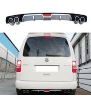 Volkswagen Caddy Difüzör Arka Tampon Eki 4 Egzoz Çıkışlı