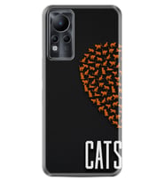 INFINIX Note 11 Pro Note 10 Hot 9 Play Kılıf Desemli Silikon Cats 1792