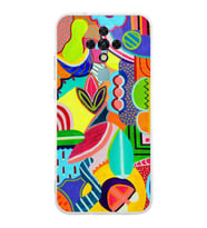 PrintiFy Tecno Camon 16 ile Uyumlu 1mm Slim Fit Retro Colors 6 Baskılı Şeffaf  Kılıf