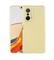 Vendas Xiaomi Mi 11T Premier Soft Serisi Yumuşak Silikon Kılıf + 5D Cam Ekran Koruyucu (Gold)
