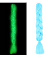 Fosforlu Neon Örgülük Saç Esperer 100 Gr. - Açık Mavi