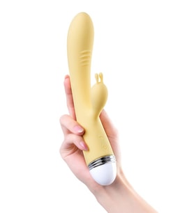ETSMagaza Flovetta Klitoral Uyarıcı Vibratör, Silikon, Sarı, 22 cm