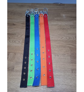Küçük ve Orta Irk Bez Köpek Tasması (Kırmızı)