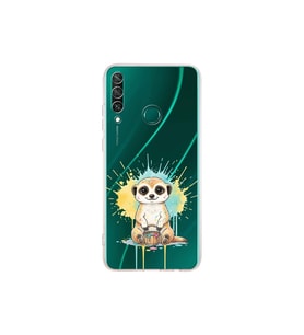 Huawei Y6P ile Uyumlu Splash Mirket Tasarımlı Şeffaf Silikon Kılıf