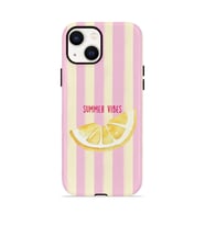 iPhone 14 Vorian Çift Katmanlı MagSafe Kılıf Summer Vibes Lemon