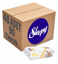 Sleepy Islak Havlu Mendil 90 Yaprak Sensitive 48 Li Set Plastik Kapaklı 4320 Yaprak