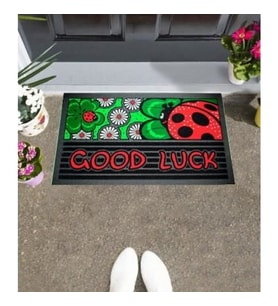 Home İtalyan Format Kapı Paspas 40x68cm Good Luck Polyemid 1 Adet