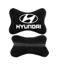 Hyundai Siyah Ortopedik Oto Boyun Yastığı Koltuk Yastığı Boyun Yastığı Papyon Yastık 2 Adet