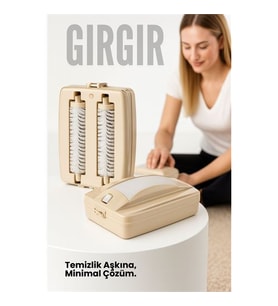 Gırgır - Kırıntı, Saç ve Tüy Toplayıcı El Süpürgesi (Portatif/Çift Fırçalı)