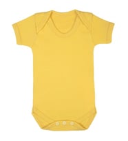 Sema Baby Prematüre Yarım Kol Penye Çıtçıtlı Badi - Sarı
