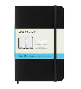 Moleskine Yumuşak Kapak Defter Siyah (Noktalı - 9x14) - 2734