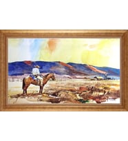ALTIN ÇERÇEVELİ PASPARTULU TABLO CR1303