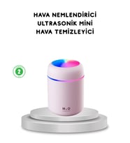 Usb Bağlantılı Led Işıklı Hava Nemlendirici – Sessiz Kullanıcı Dostu Tasarım - Lisinya