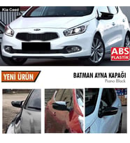 Kia Ceed Yarasa Ayna Kapağı Batman Parlak Siyah Piano Black 2012-2017