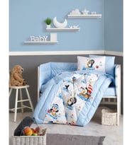 Box Bebek Nevresim Takımı - Penguen Mavi