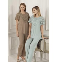 Artış 6201 Kadın Kısa Kollu Pijama Takımı