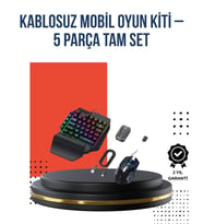 RGB Klavye + Mouse + Dönüştürücü Seti – Mobil Oyunlarda Üstün Kontrol