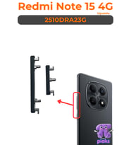 Redmi Note 15 4G Açma Kapama Ve Yan Ses Tuşu Plastik Düğme 2510DRA23G Uyumlu