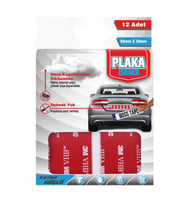 Plaka Yapıştırma Bandı 95mm x 30mm 12'li