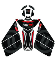 Grippatch CF Moto 450 SR (2023-2024) Uyumlu 17 Parça Tank Pad Seti GC16-R1