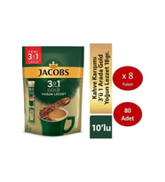 Jacobs 3'ü 1 Arada Gold Yoğun Lezzet Karışım Kahve 2'li 40 x 18 G