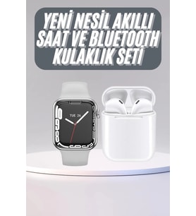 Akıllı Saat Kulaklık Hediyeli Uyku Sağlık Takibi Yapabilen Uzun Ömürlü