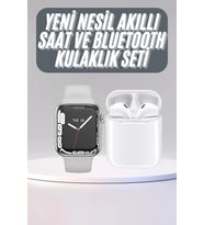 Akıllı Saat Kulaklık Hediyeli Uyku Sağlık Takibi Yapabilen Uzun Ömürlü