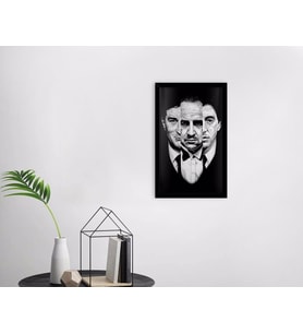 BK Home Godfather Baba Tasarımlı Dekoratif Ahşap Siyah Çerçeveli Tablo-5