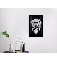 BK Home Godfather Baba Tasarımlı Dekoratif Ahşap Siyah Çerçeveli Tablo-5
