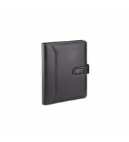 Organizer Ajanda Kılıflı Tarihsiz Çizgili 160 Yaprak 17x24 Defterli Dilli Mıknatıslı Rainbow Vegan 20x26 cm (Siyah)