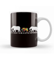 Okay Be Little Different Autism Awareness Elephant Autistic Kupa Bardak Porselen
