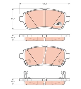Ön Fren Balatası Ford Fiesta 2008-2017 Mazda 2 2007-2015 Suzuki Swift 2010-2017