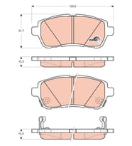 Ön Fren Balatası Ford Fiesta 2008-2017 Mazda 2 2007-2015 Suzuki Swift 2010-2017