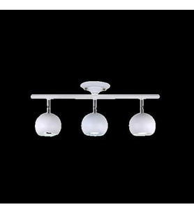 Rsylight Retro Beyaz 180 Derece Hareketli Modern Spor 3 Lü Led spot Avize Beyaz Ampullü