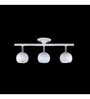 Rsylight Retro Beyaz 180 Derece Hareketli Modern Spor 3 Lü Led spot Avize Beyaz Ampullü