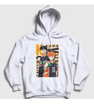 Presmono Unisex Beyaz Team Karasuna Voleybol Anime Haikyu Kapüşonlu Sweatshirt 237873tt