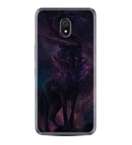 Xiaomi Redmi 8A 8 Pro 9C 9T 10C 11T Pro Kılıf Desenli Silikon Black Purple Wolf 1791