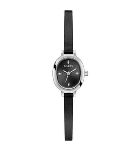 GUESS GUGW0925L1 SİYAH DERİ KORDON OVAL KADIN KOL SAATİ