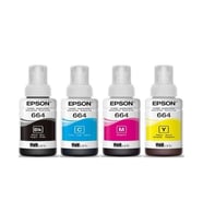 Epson T664 T6641-t6642-t6643-t6644 Ecotank Et-2550 4 Renk Mürekkep Takımı