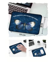 Kelebek Motto Tasarımlı 33x28 Cm Mousepad Kaymaz Taban Rahat Konforlu Mouse Pad
