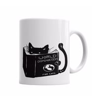 Kitap Okuyan Kedi Cats  Kupa Bardak Porselen