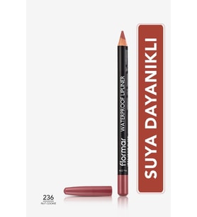 Suya Dayanıklı Dudak Kalemi (KAHVE) - Waterproof Lipliner - 236 Nut Cookie - 8690604567492