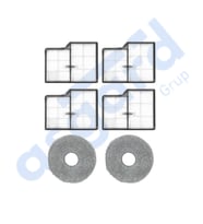 Roborock Saros 10- Saros 10R Uyumlu 4 Filtre 2 Mop PKT-iasgf0000896