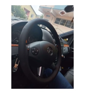 DİKİŞLİ DİREKSİYON KILIFI SİYAH DERİ SİYAH DİKİŞLİ MERCEDES VİTO İÇİN HIZLI KARGO