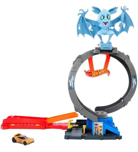 Hot Wheels Şehir Oyuncak Araba Parça Seti, Ayarlanabilir Döngü Ve Başlatıcılı Yarasa Döngüsü Saldırı (Çok Renkli)