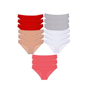 15 adet Süper Eko Set Likralı Kadın Slip Külot